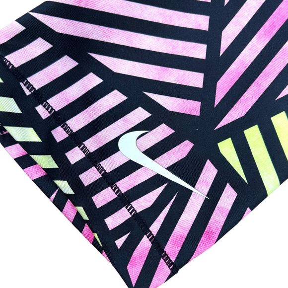 Nike Dri-Fit Pro Web Fade Training Capris - Pink / Volt - Size Large - Picture 4 of 9